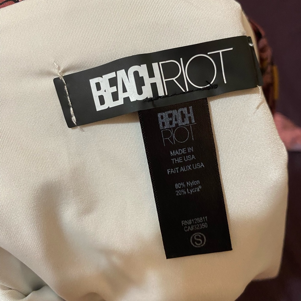 Beach Riot Rita Bikini Set - Marsala Floral - Picture 3 of 7